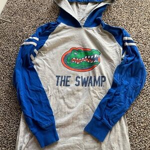 Blue and Gray Kids Hoodie - FL Gators, The Swamp